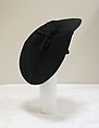 Hat, wool, silk, American