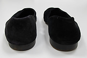 Slippers, silk, British