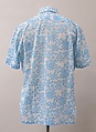 Shirt, Lilly Pulitzer Inc. (American, founded 1961), cotton, mother-of-pearl, American