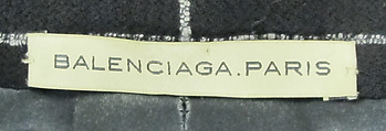 Ensemble, House of Balenciaga (French, founded 1937), wool, silk, synthetic, metal, French