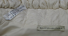 Ensemble, House of Balenciaga (French, founded 1937), silk, synthetic, cotton, glass, metal, French