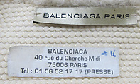 Ensemble, House of Balenciaga (French, founded 1937), silk, wool, metal, synthetic, French