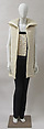 Ensemble, House of Balenciaga (French, founded 1937), silk, wool, metal, synthetic, French