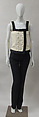 Ensemble, House of Balenciaga (French, founded 1937), silk, wool, metal, synthetic, French