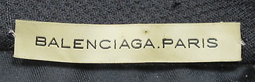 Ensemble, House of Balenciaga (French, founded 1937), wool, silk, metal, synthetic, French