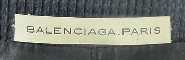 Ensemble, House of Balenciaga (French, founded 1937), wool, silk, metal, synthetic, French