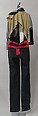 Jumpsuit, House of Balenciaga (French, founded 1937), cotton, wool, synthetic, leather, metal, French