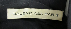 Dress, House of Balenciaga (French, founded 1937), synthetic, cotton, metal, French