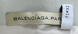 Ensemble, House of Balenciaga (French, founded 1937), wool, synthetic, fur, metal, French