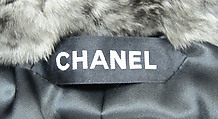 Ensemble, House of Chanel (French, founded 1910), wool, silk, fur, feathers, French