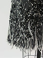 Ensemble, House of Chanel (French, founded 1910), wool, silk, fur, feathers, French