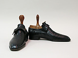 Shoes, leather, metal, American