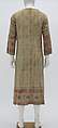 Robe, cotton, metal, American