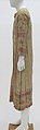 Robe, cotton, metal, American