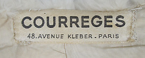 Coat, André Courrèges (French, Pau 1923–2016 Neuilly-sur-Seine), fur, silk, French