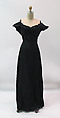 Dress, Gilbert Adrian (American, Naugatuck, Connecticut 1903–1959 Hollywood, California), synthetic, metal, American