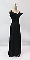 Dress, Gilbert Adrian (American, Naugatuck, Connecticut 1903–1959 Hollywood, California), synthetic, metal, American