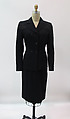 Ensemble, Gilbert Adrian American, wool, silk, plastic, metal, American