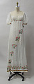 Dress, cotton, wool, metal, French