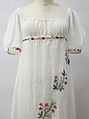 Dress, cotton, wool, metal, French