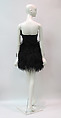 Dress, Bill Blass Ltd. (American, founded 1970), Silk, feathers, metal, American