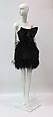 Dress, Bill Blass Ltd. (American, founded 1970), Silk, feathers, metal, American