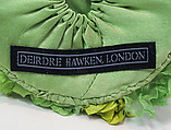 "Cauliflower" headpiece, Deirdre Hawken (British, born Reading, 1945), silk, cotton, synthetic, metal, British