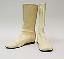 Boots, André Courrèges French, leather, plastic (polyurethane), French