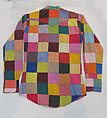 Ensemble, cotton, leather, synthetic, metal, mother-of-pearl, American