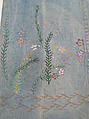 Ensemble, cotton, leather, synthetic, metal, mother-of-pearl, American