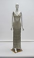 Evening dress, House of Worth (French, 1858–1956), silk, glass, French