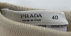 Ensemble, Prada (Italian, founded 1913), (a) synthetic, silk, metal, (b) silk, (c, d) silk, mother-of-pearl, (e, f) leather, synthetic, (g, h) synthetic, (i) synthetic, leather, metal, (j) synthetic, cotton, metal, Italian