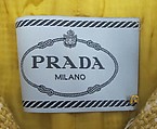 Ensemble, Prada (Italian, founded 1913), (a) linen, cotton, synthetic, (b) linen, cotton, (c) linen, cotton, synthetic, metal, (d, e) leather, synthetic, metal, Italian