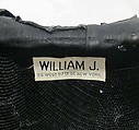 Hat, William J. (American, 1948–1962), straw, synthetic, metal, American