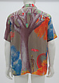 Shirt, Miyake Design Studio (Japanese, founded 1970), silk, mother-of-pearl, Japanese