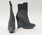 Boots, House of Balenciaga  French, leather, synthetic, metal, French