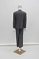 Ensemble, Perry Ellis (American, founded 1978), wool, silk, leather, , mother-of-pearl, metal, American