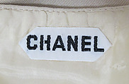 Ensemble, House of Chanel (French, founded 1910), silk, leather, cotton, metal, French