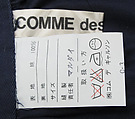 Ensemble, Comme des Garçons (Japanese, founded 1969), wool, cotton, Japanese