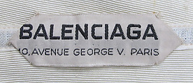 Dress, House of Balenciaga (French, founded 1937), silk, metal, French