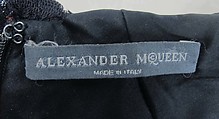 Dress, Alexander McQueen (British, founded 1992), wool, silk, metal, British