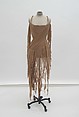 Ensemble, Alexander McQueen (British, founded 1992), (a) silk, cotton, metal (b, c) leather, synthetic, wood, metal, British