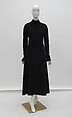 Dress, Ralph Rucci  American, wool, leather, silk, American