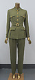 Ensemble, House of Chanel French, wool, silk, metal, French