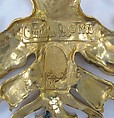 Belt buckle, Christopher Ross (American, born 1931), metal, glass, American