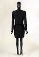 Ensemble, House of Moschino (Italian, founded 1983), wool, silk, metal, Italian