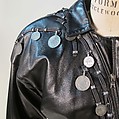 Ensemble, Claude Montana (French, 1949–2024), leather, metal, synthetic (acetate), French