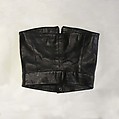 Ensemble, Claude Montana (French, 1949–2024), leather, metal, synthetic (acetate), French