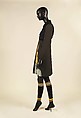 Ensemble, Prada (Italian, founded 1913), wool, silk, synthetic, leather, metal, feathers, Italian