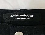 Ensemble, Junya Watanabe (Japanese, born 1961), wool, polyester, plastic (polyurethane, polyvinyl chloride), nylon, cotton, mother-of-pearl, Japanese
